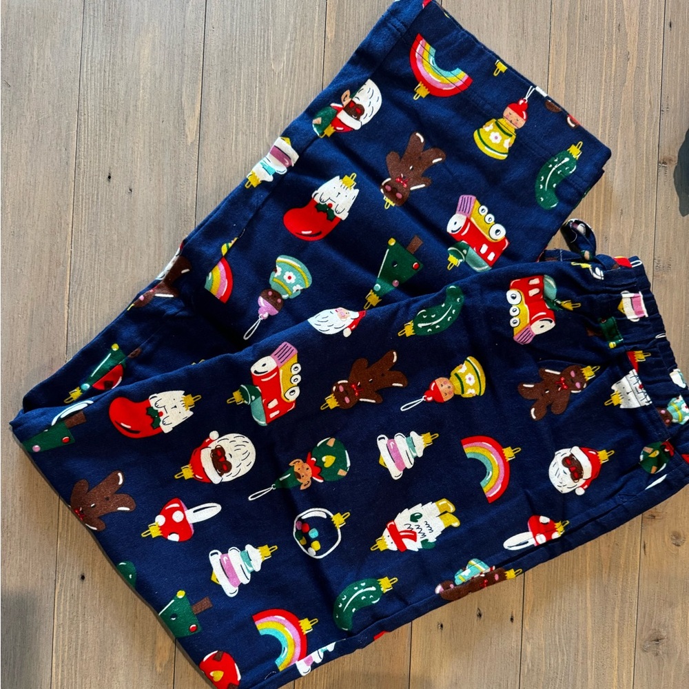 Hanna Andersson unisex holiday “Heirloom Ornaments” flannel pajama pant NWOT